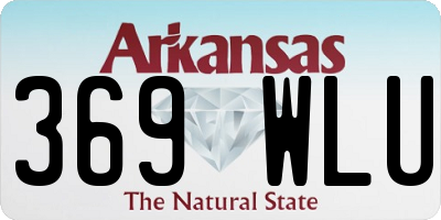 AR license plate 369WLU