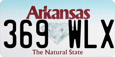 AR license plate 369WLX