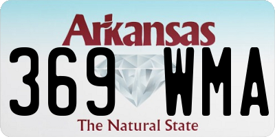 AR license plate 369WMA