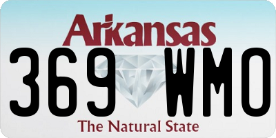 AR license plate 369WMO