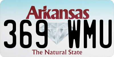 AR license plate 369WMU