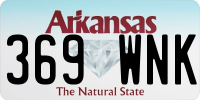 AR license plate 369WNK