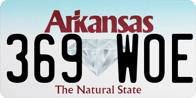 AR license plate 369WOE