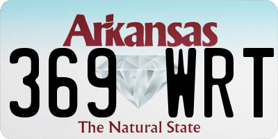 AR license plate 369WRT