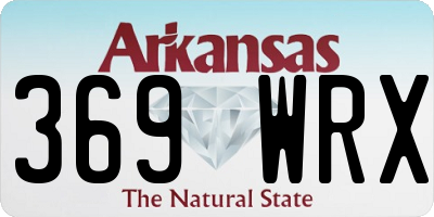 AR license plate 369WRX