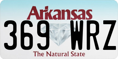 AR license plate 369WRZ