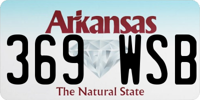 AR license plate 369WSB