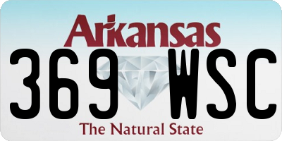 AR license plate 369WSC