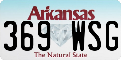 AR license plate 369WSG