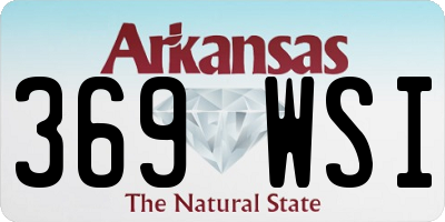 AR license plate 369WSI
