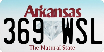 AR license plate 369WSL