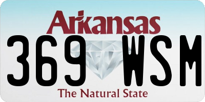 AR license plate 369WSM