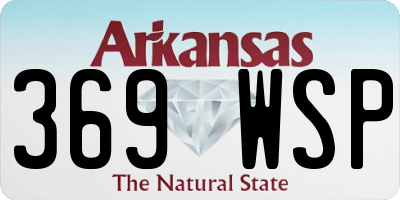 AR license plate 369WSP
