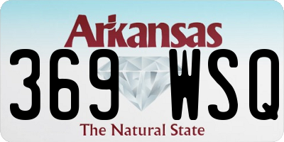 AR license plate 369WSQ