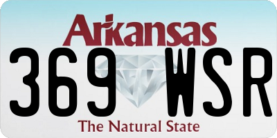 AR license plate 369WSR
