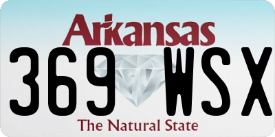 AR license plate 369WSX