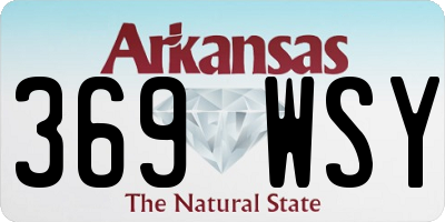 AR license plate 369WSY