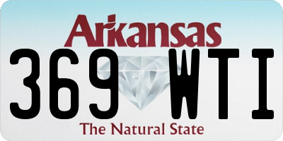 AR license plate 369WTI