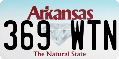 AR license plate 369WTN