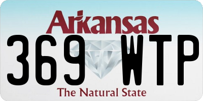 AR license plate 369WTP