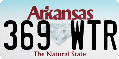 AR license plate 369WTR