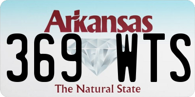 AR license plate 369WTS