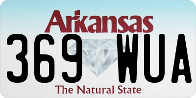 AR license plate 369WUA