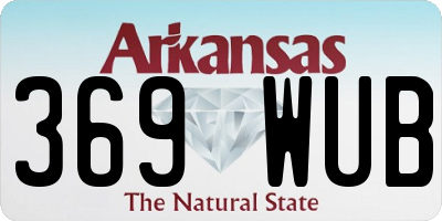 AR license plate 369WUB