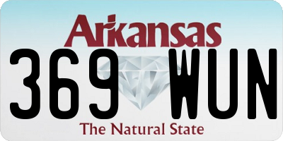 AR license plate 369WUN