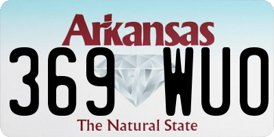 AR license plate 369WUO