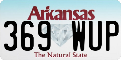 AR license plate 369WUP