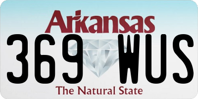 AR license plate 369WUS