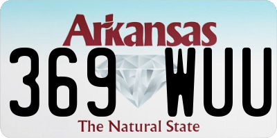 AR license plate 369WUU