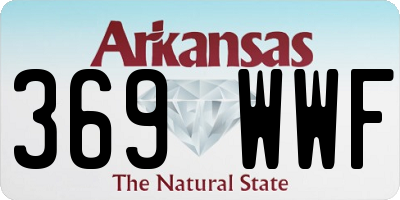 AR license plate 369WWF