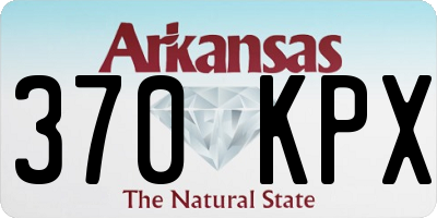 AR license plate 370KPX