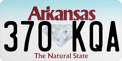 AR license plate 370KQA