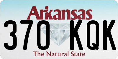 AR license plate 370KQK