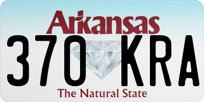 AR license plate 370KRA