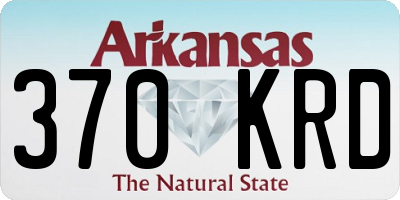 AR license plate 370KRD