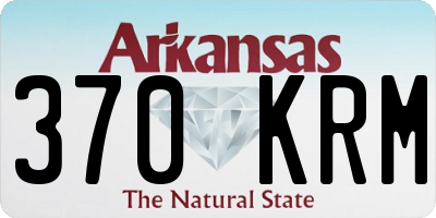 AR license plate 370KRM