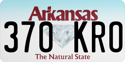 AR license plate 370KRO