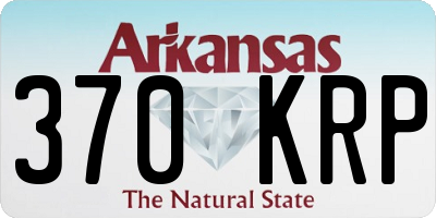 AR license plate 370KRP
