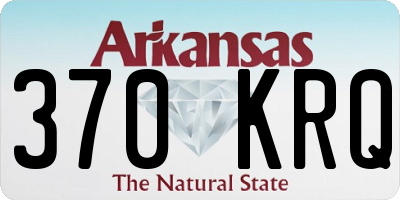 AR license plate 370KRQ