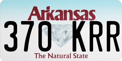 AR license plate 370KRR