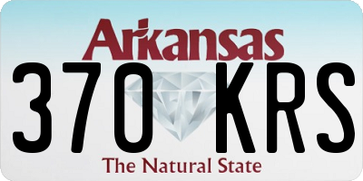 AR license plate 370KRS