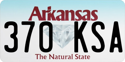 AR license plate 370KSA