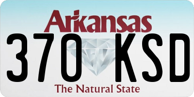 AR license plate 370KSD