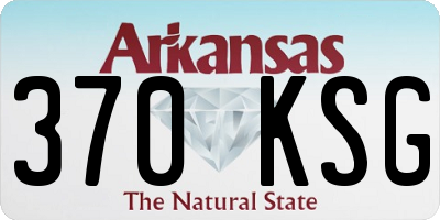 AR license plate 370KSG