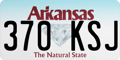 AR license plate 370KSJ
