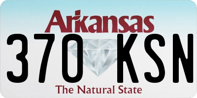 AR license plate 370KSN
